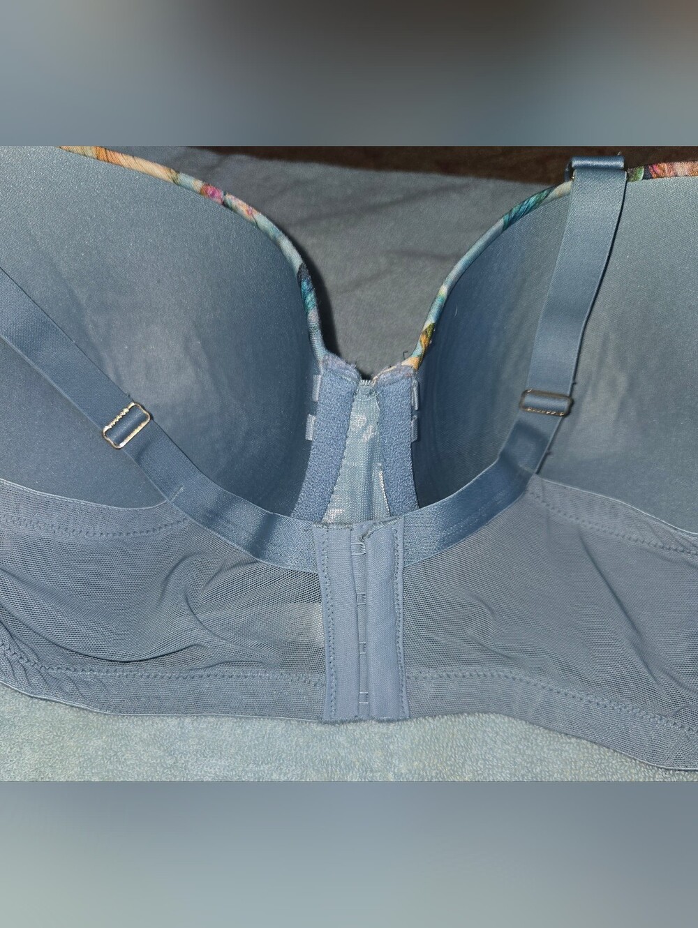 Cacique Floral Lace Underwire Push-Up Bra Sz 42DD - Picture 8 of 10